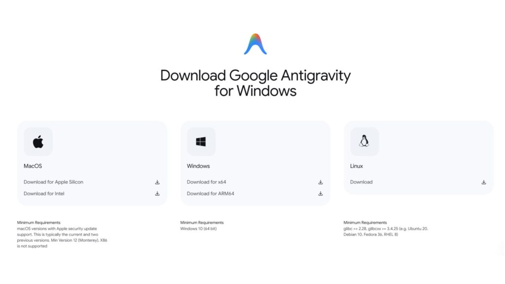 Cara download google antigravity