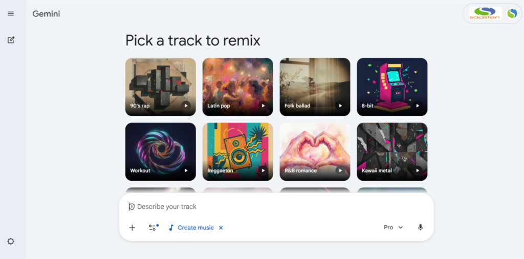 Akses ke lyria 3 dari Gemini