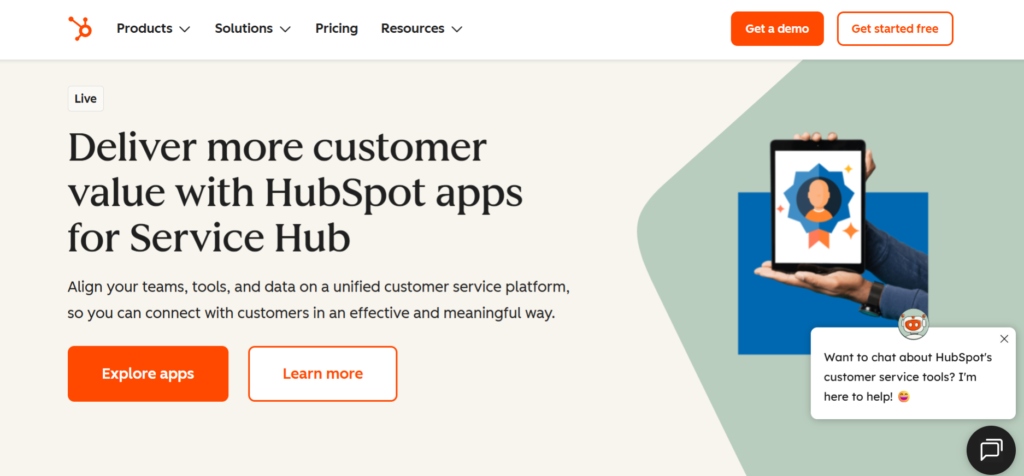 Hubspot Service Homepage ITSM