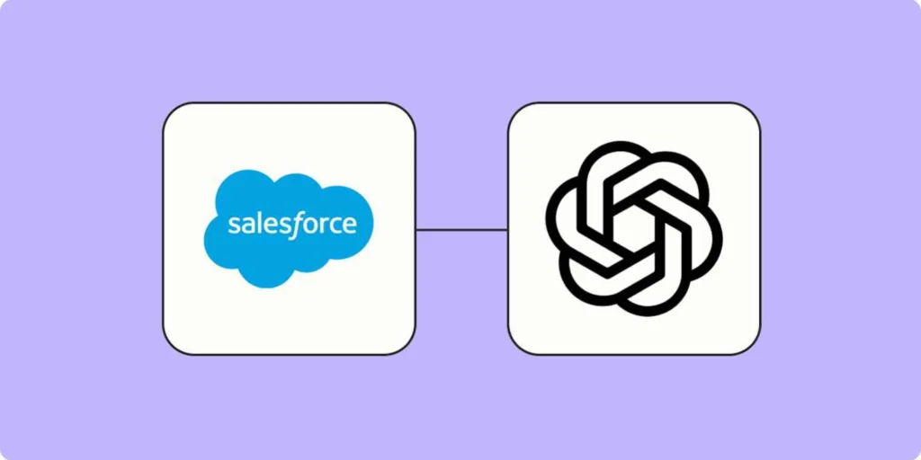 Zapier integration for chatgpt work and salesforce