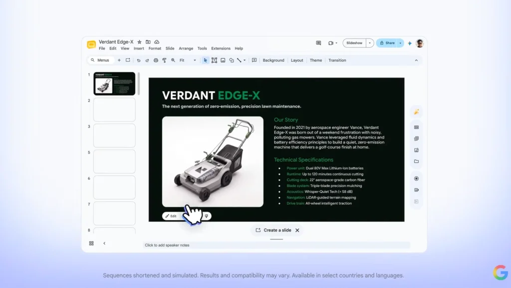 integrasi Google pics di Google slide