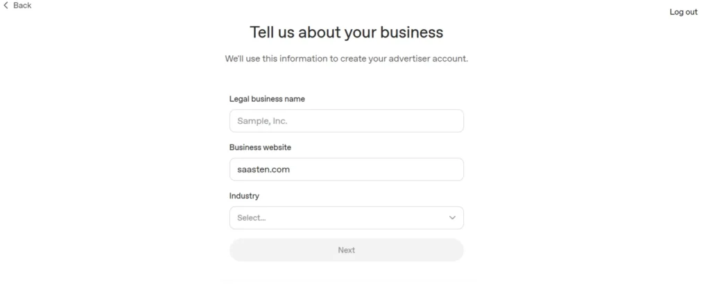 Cara membuat akun untuk Chatgpt Ads