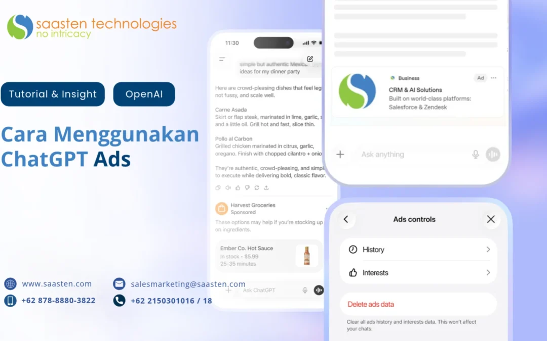 Tampilan Ads Manager untuk ChatGPT Ads