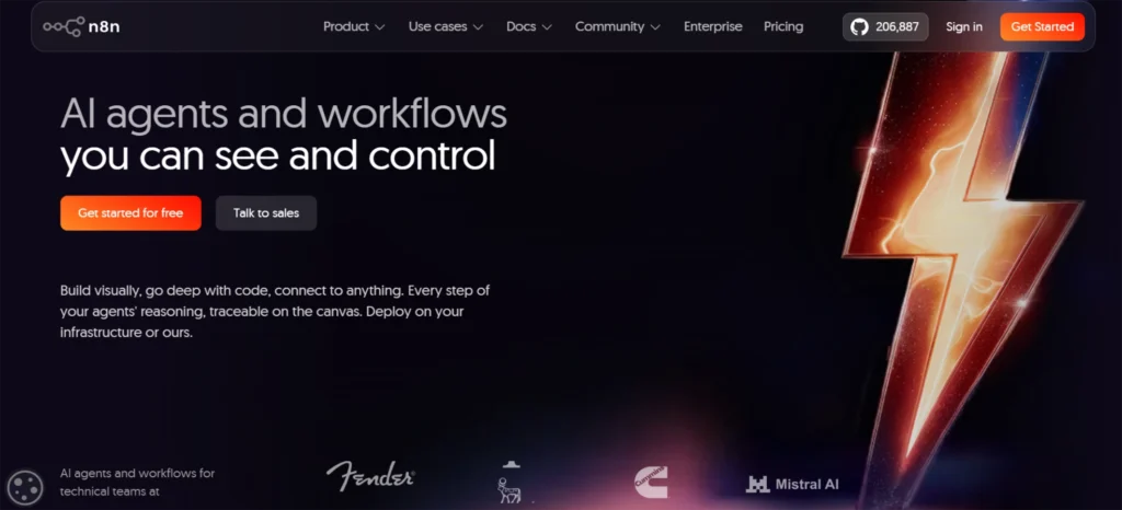 Homepage Website n8n